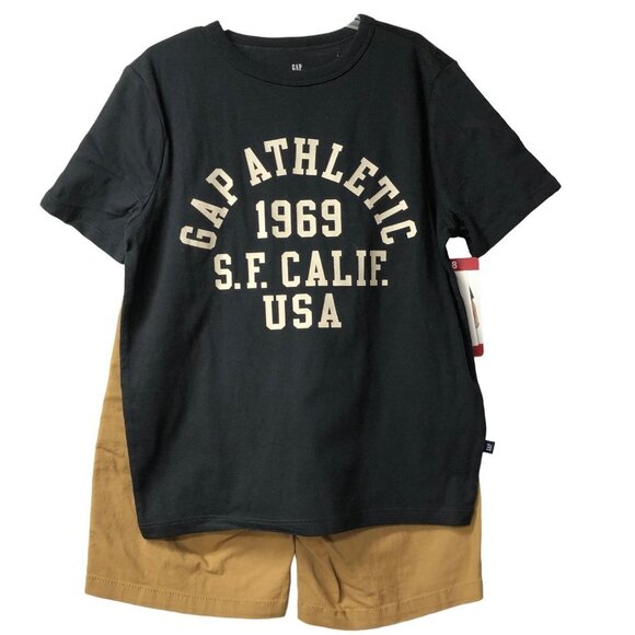 GAP Boy's 2-Piece Short Sleeve T-Shirt & Shorts Outfit‎ Set SZ 8 NWT - Picture 5 of 10